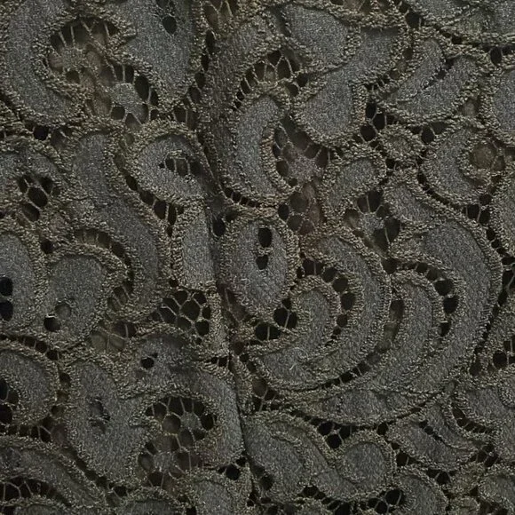 Ann Taylor LOFT Women's Lace Overlay Mini Dress 12 - Picture 6 of 7